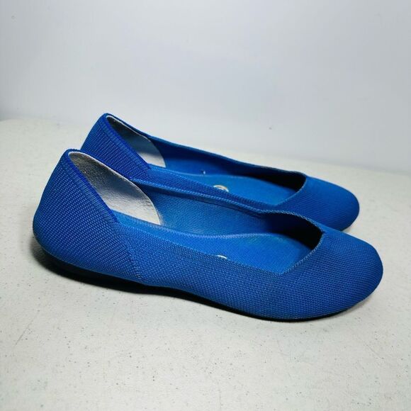 Rothy's The Flat Black Round Toe Shoes US WOMEN 7.5 EU Ballet Flat Slip On - Picture 2 of 7